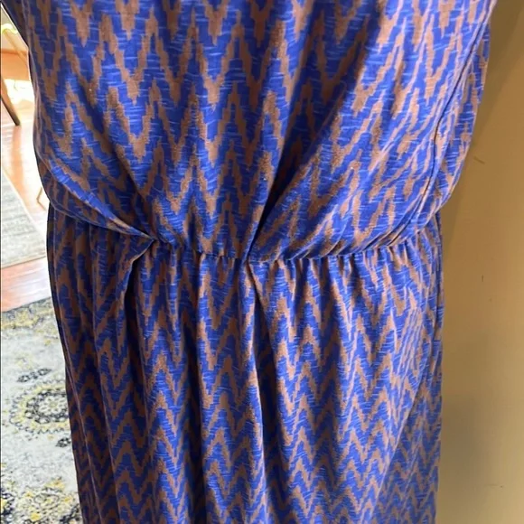 🏖️ LOFT Blue Sleeveless Beach Dress, Size S - Picture 2 of 5